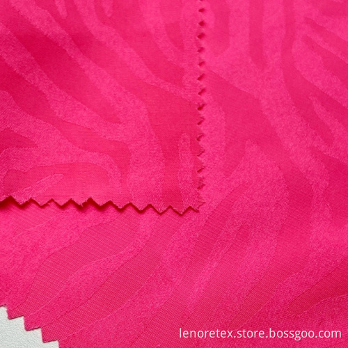 Polyester Fluorescent Color Woven Jacquard Satin Fabric